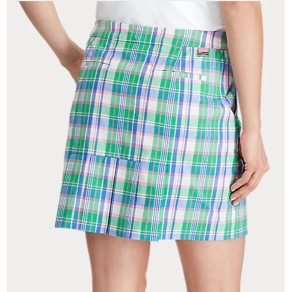 Polo Ralph Lauren Golf Plaid Pleated Golf Skort Fairway Plaid Size 2 $148 NWOT - Picture 3 of 13